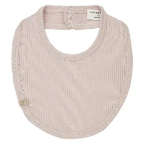 1+ In The Family Baby Lua Bib Light Pink With Cream Print