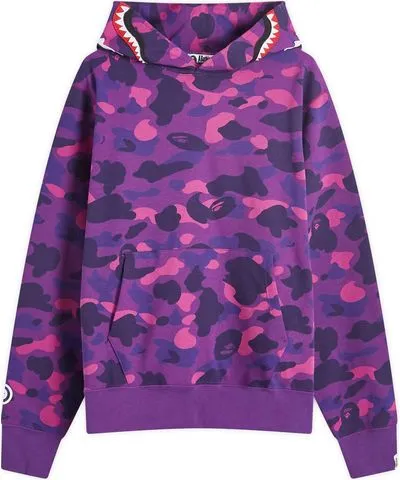 A Bathing Ape Men's Colour Camo Shark Pullover Hoodie