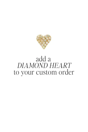 Add A Diamond Heart to your Custom Necklace