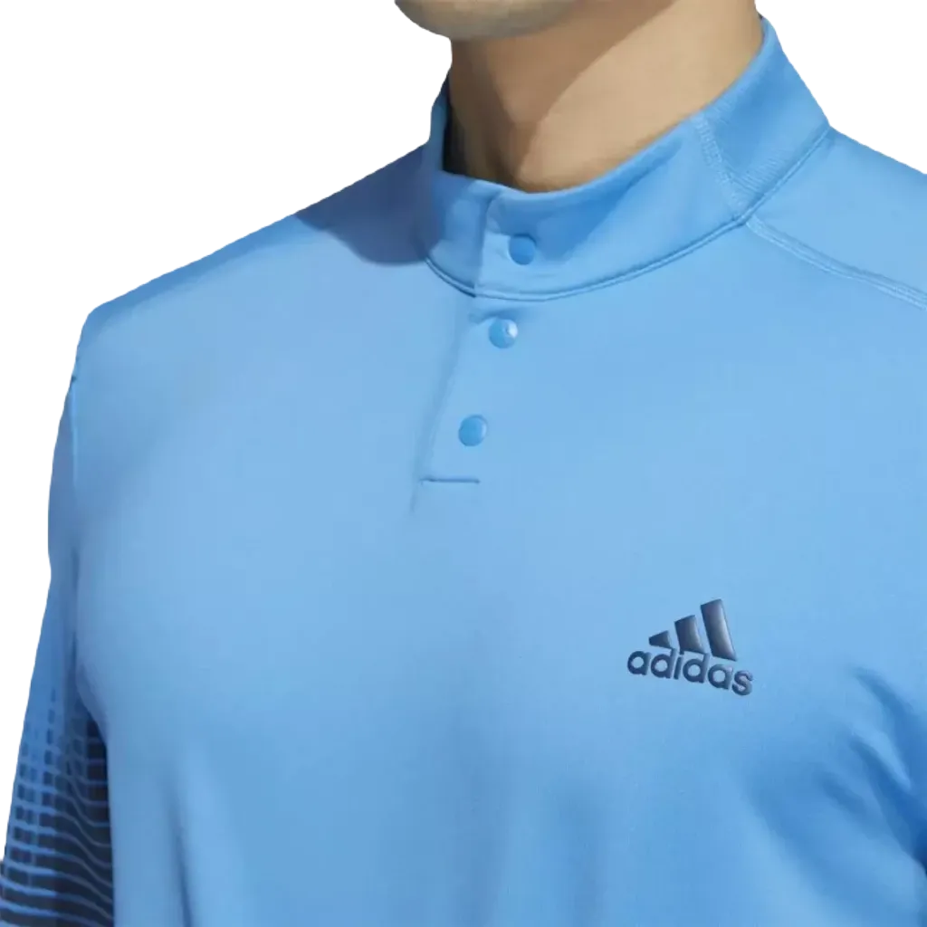 Adidas Statement COLD.RDY Long Sleeve Polo Shirt - Blue