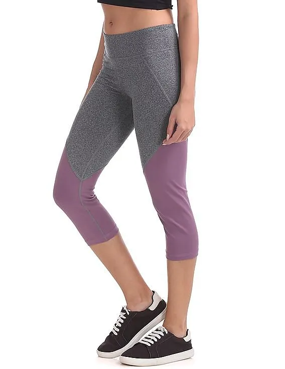 Aeropostale Colour Blocked Active Capri Leggings