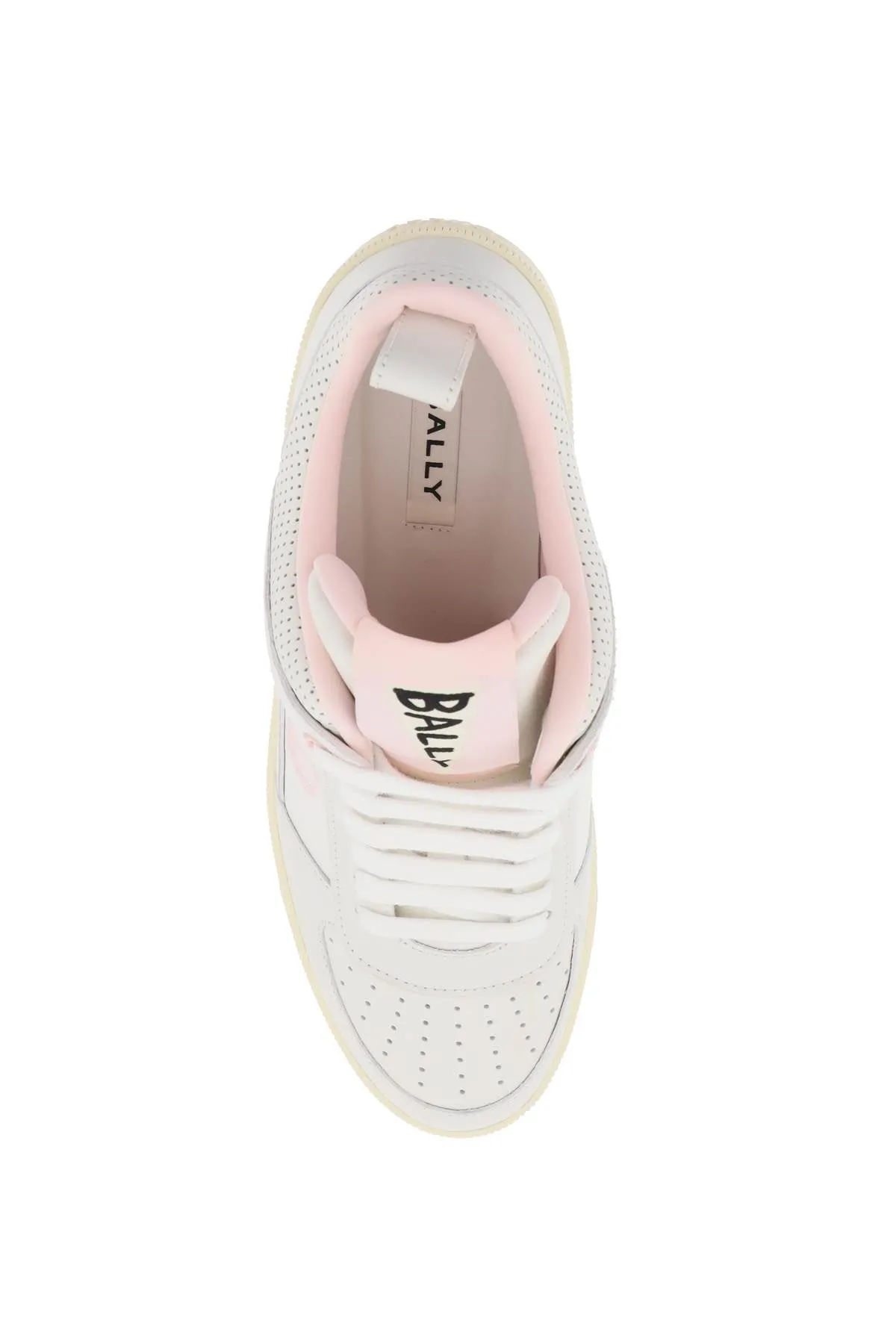 Bally Leather Riweira Sneakers   White