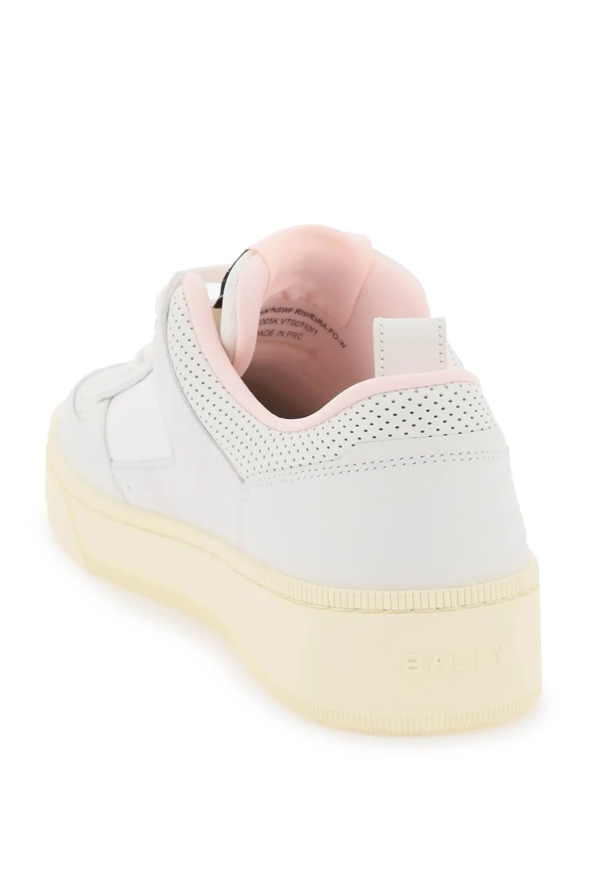 Bally Leather Riweira Sneakers   White