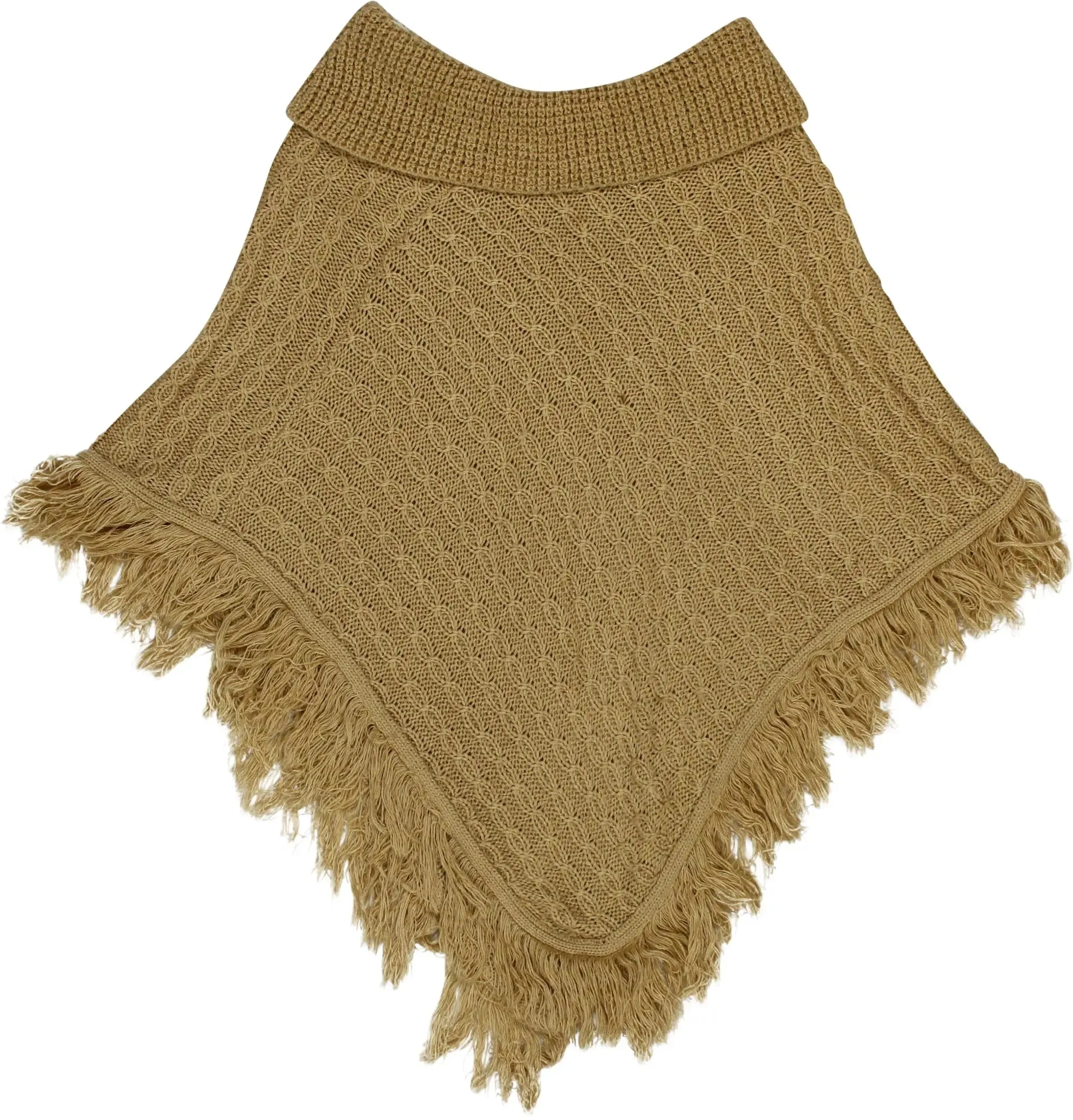 Beige Poncho | ThriftTale