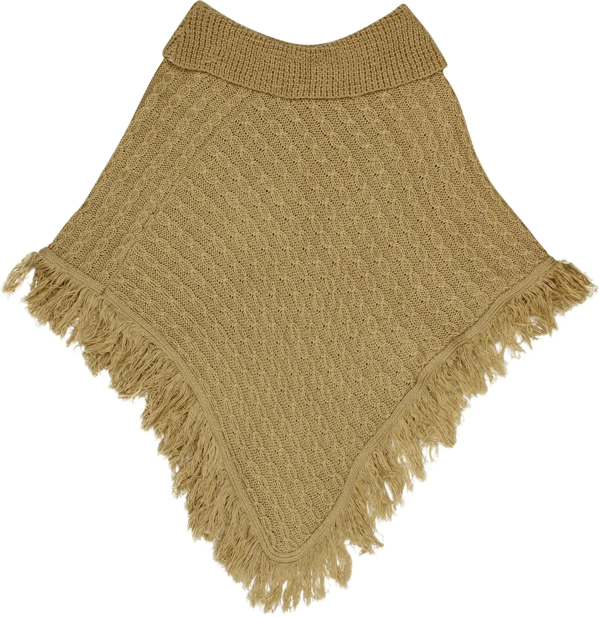 Beige Poncho | ThriftTale