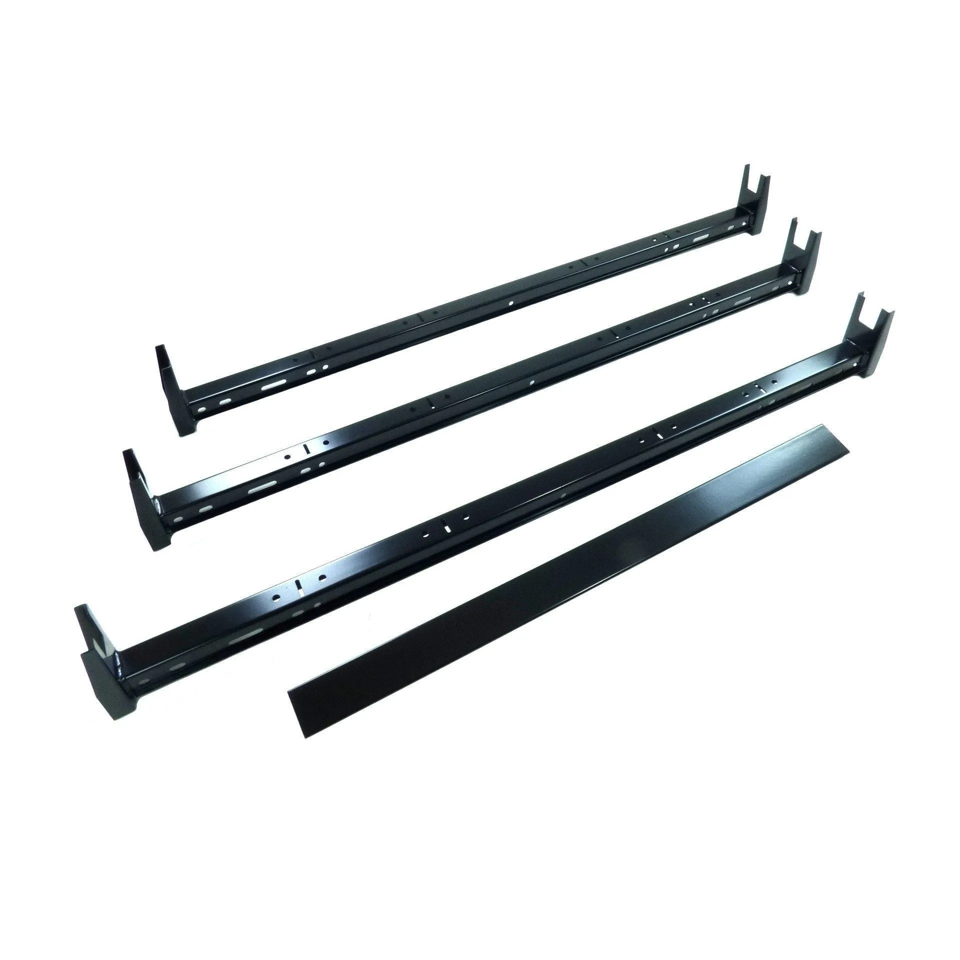 Black 3 Bar Van Roof Ladder Rack Cross Bars for Mercedes Benz Vito/V-Class 16-19