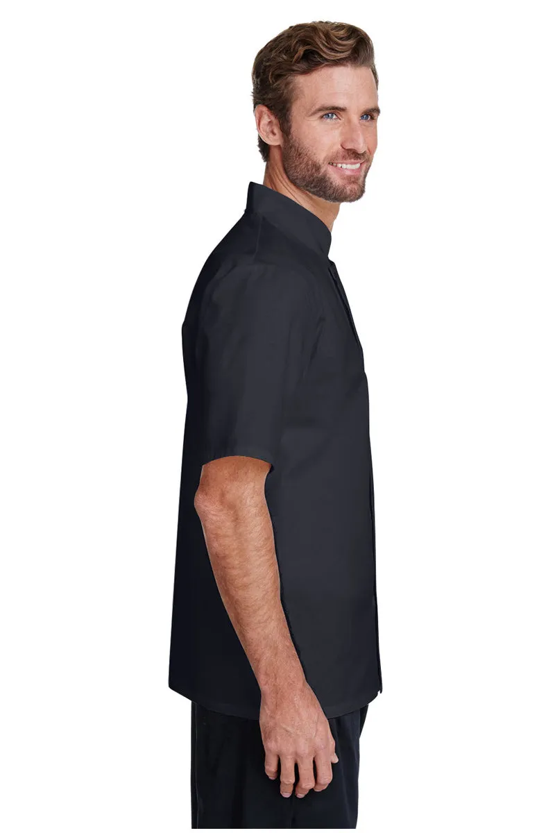 Black Chef's Short Sleeve Stud Coat