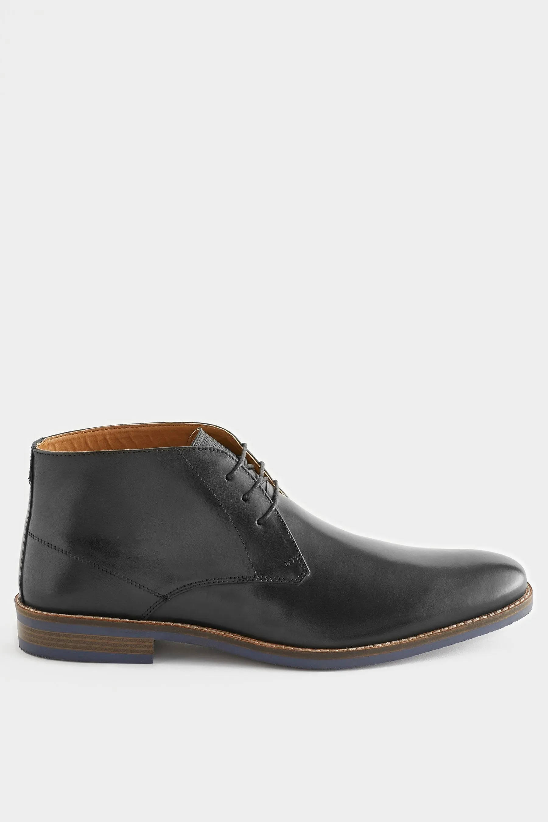 Black Leather Chukka Boots