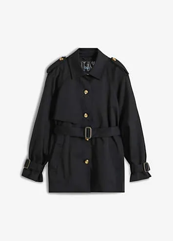 bonprix Short Trench Coat | Kaleidoscope