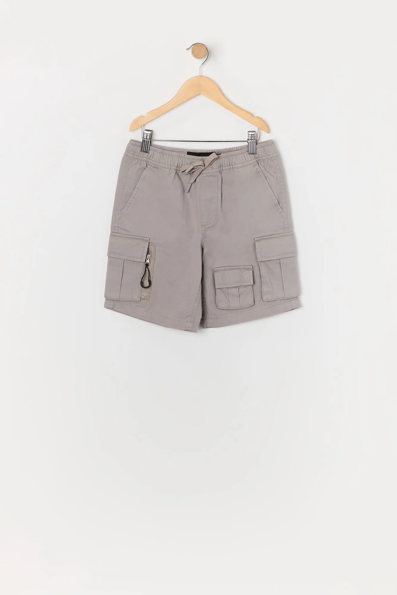 Boys Multi Pocket Zipper Cargo Short