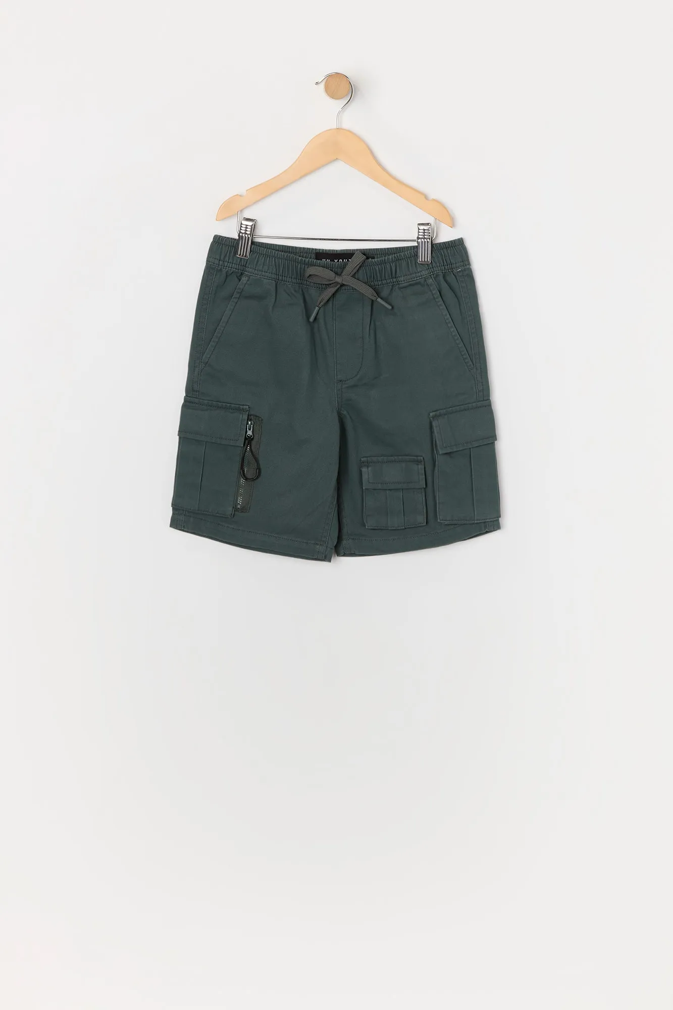 Boys Multi Pocket Zipper Cargo Short