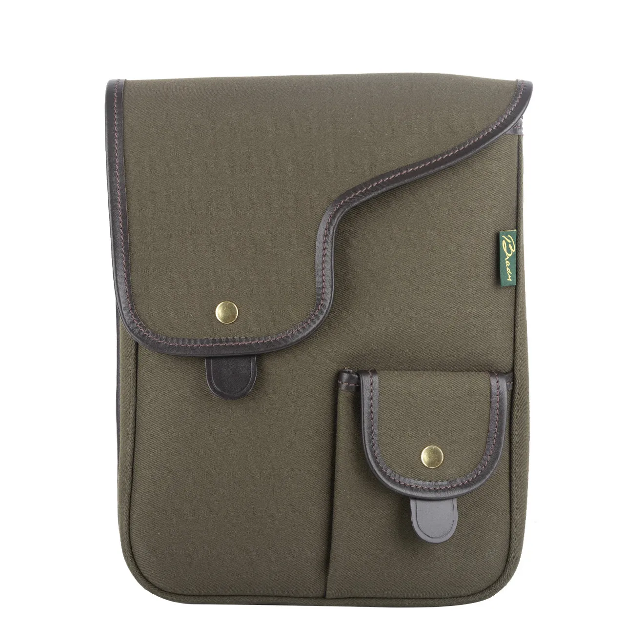 Brady Dyce Messenger Bag Olive / Brown