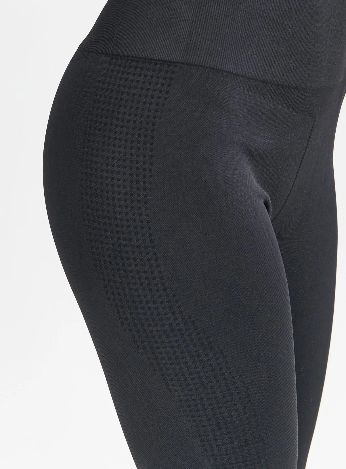 Buy Active Seamless Black Leggings L | Leggings | Tu