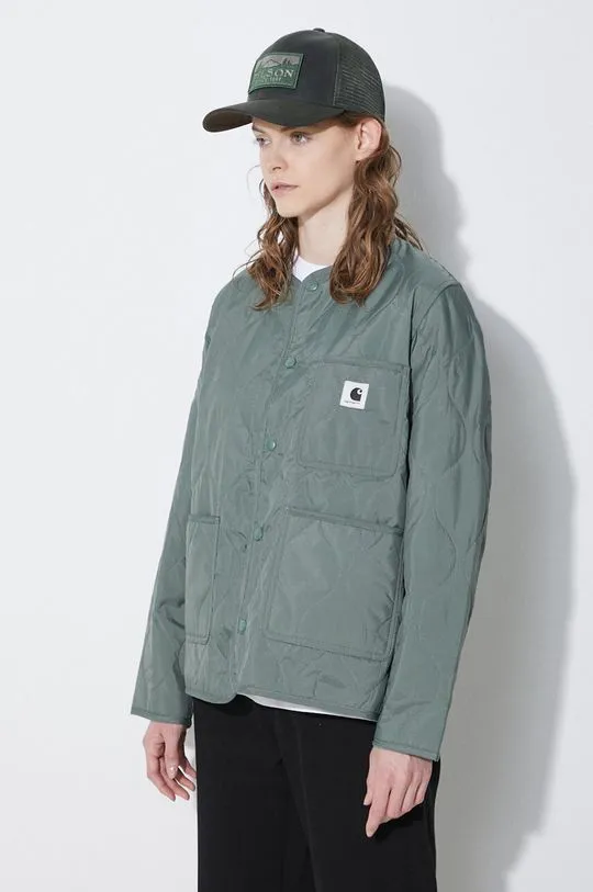 Carhartt WIP jacket Skyler Liner women's green color I031602.1YFXX