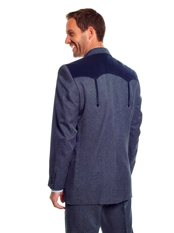 Circle S CC2976-10  Mens Sport Coat Western Boise Arrow Jacket Navy