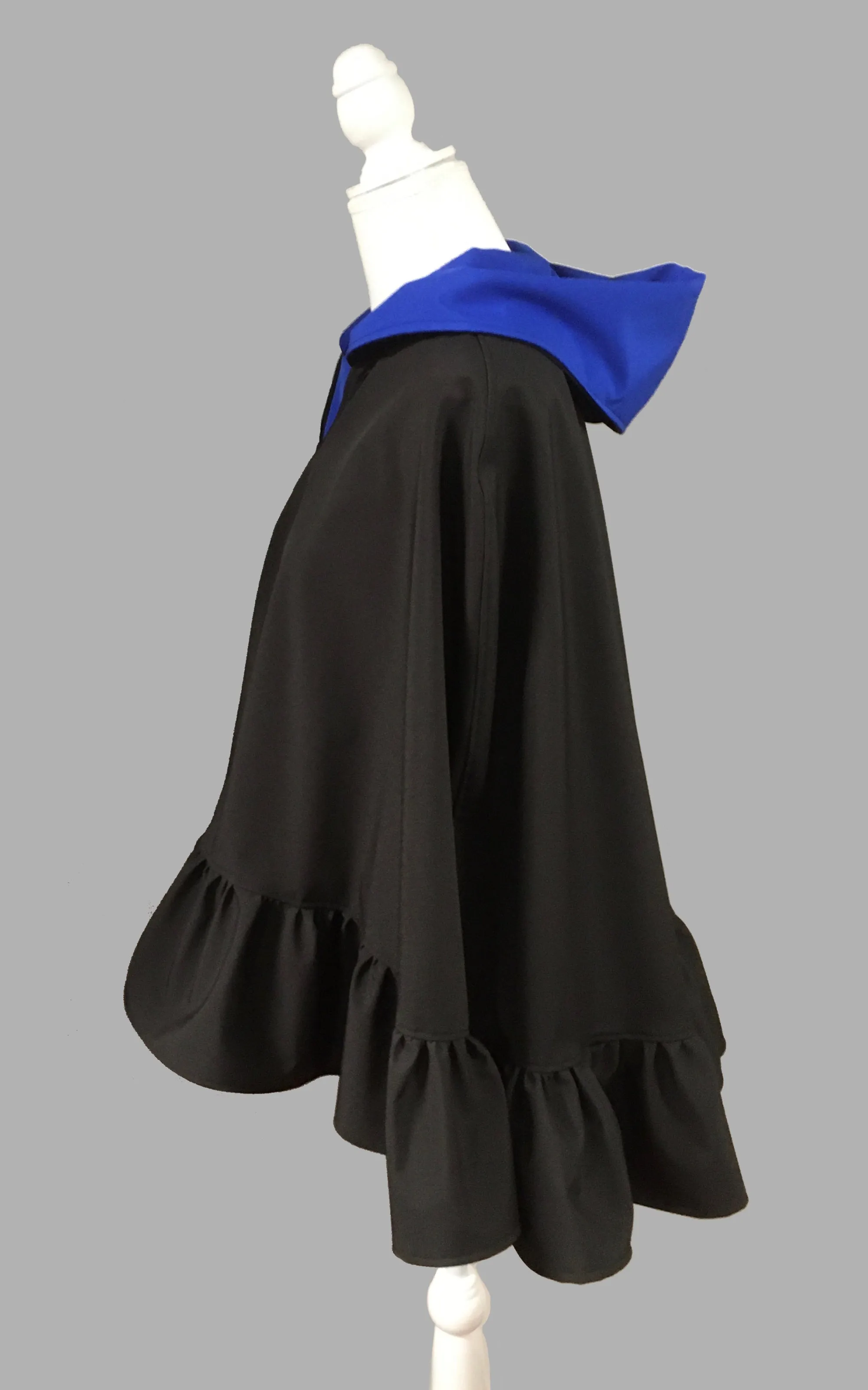 *Cobalt and Black Poncho