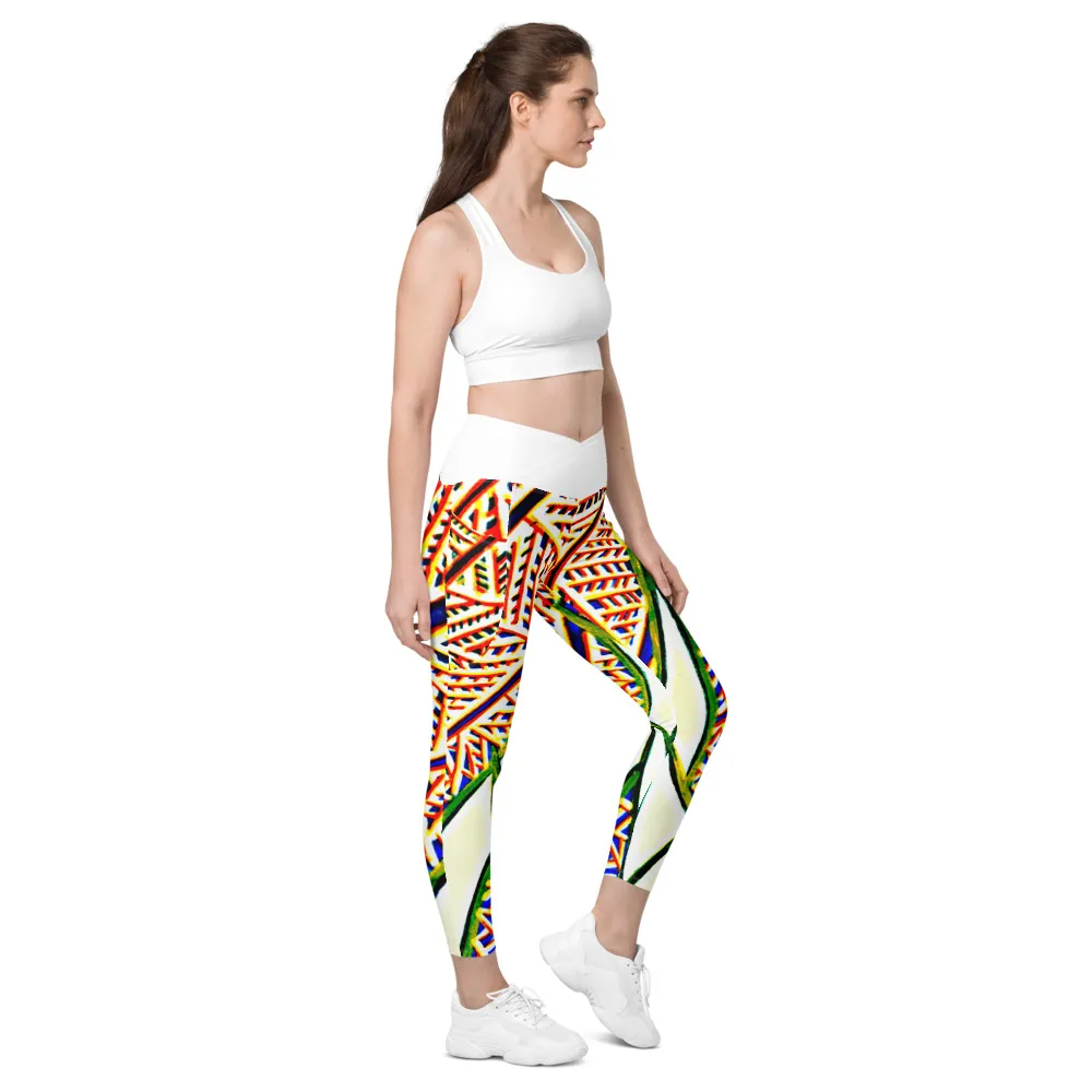 Crossover leggings with pockets – Plants Underwater