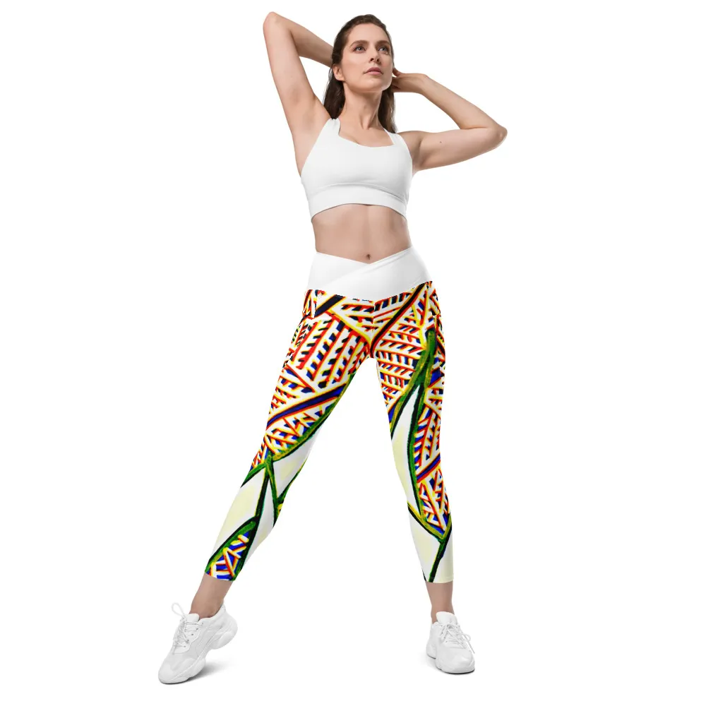 Crossover leggings with pockets – Plants Underwater