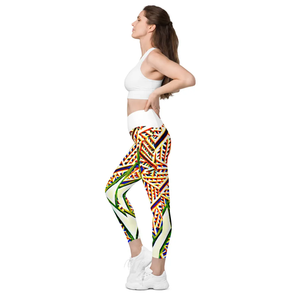 Crossover leggings with pockets – Plants Underwater