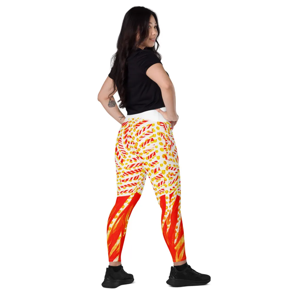 Crossover leggings with pockets – The Power of Sunrise