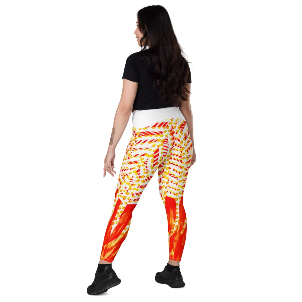 Crossover leggings with pockets – The Power of Sunrise