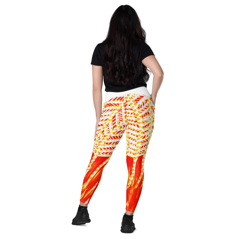 Crossover leggings with pockets – The Power of Sunrise