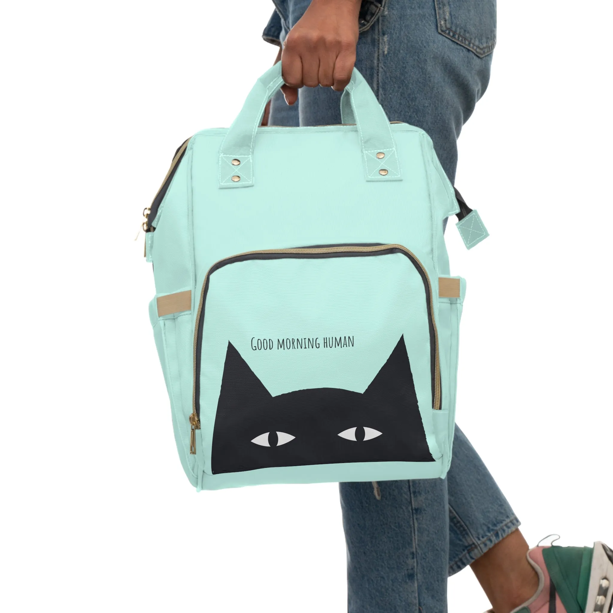 Cute Black Cat Large Capacity Backpack