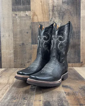 DARTANIAN BLACK| MEN SQUARE TOE COWBOY BOOTS