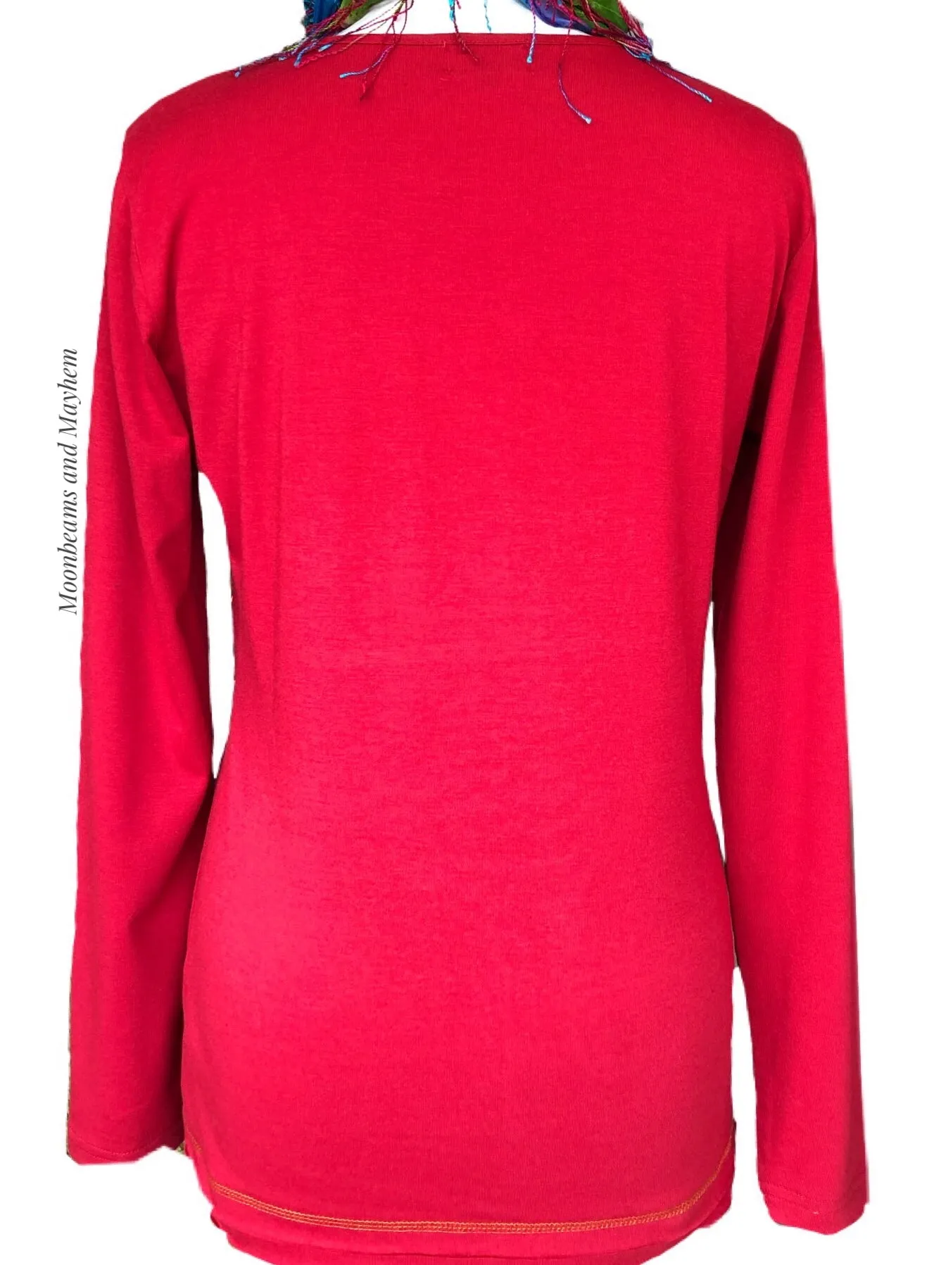 DELICIOUS RUBY RED COLINE LONG SLEEVED TEE