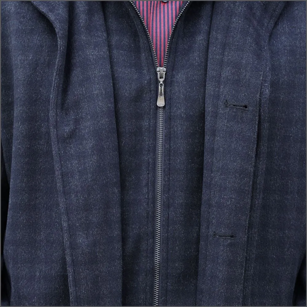 Douglas Harlow Navy Wool Car Coat