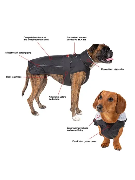 Dryrobe Dog Coat Black/Red