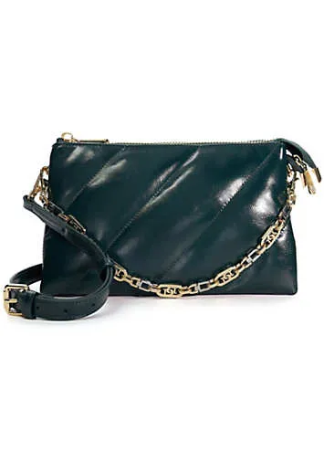 Dune London Dinidelamere Small Mix-Metal-Chain Quilted Crossbody Bag