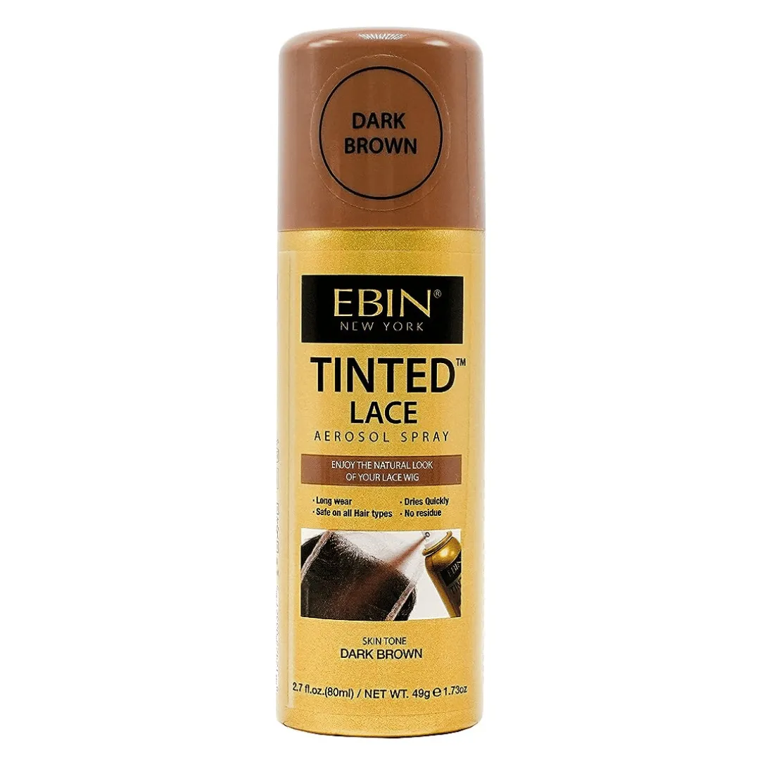 EBIN NEW YORK Spray aérosol pour dentelle teintée (Dark Brown)