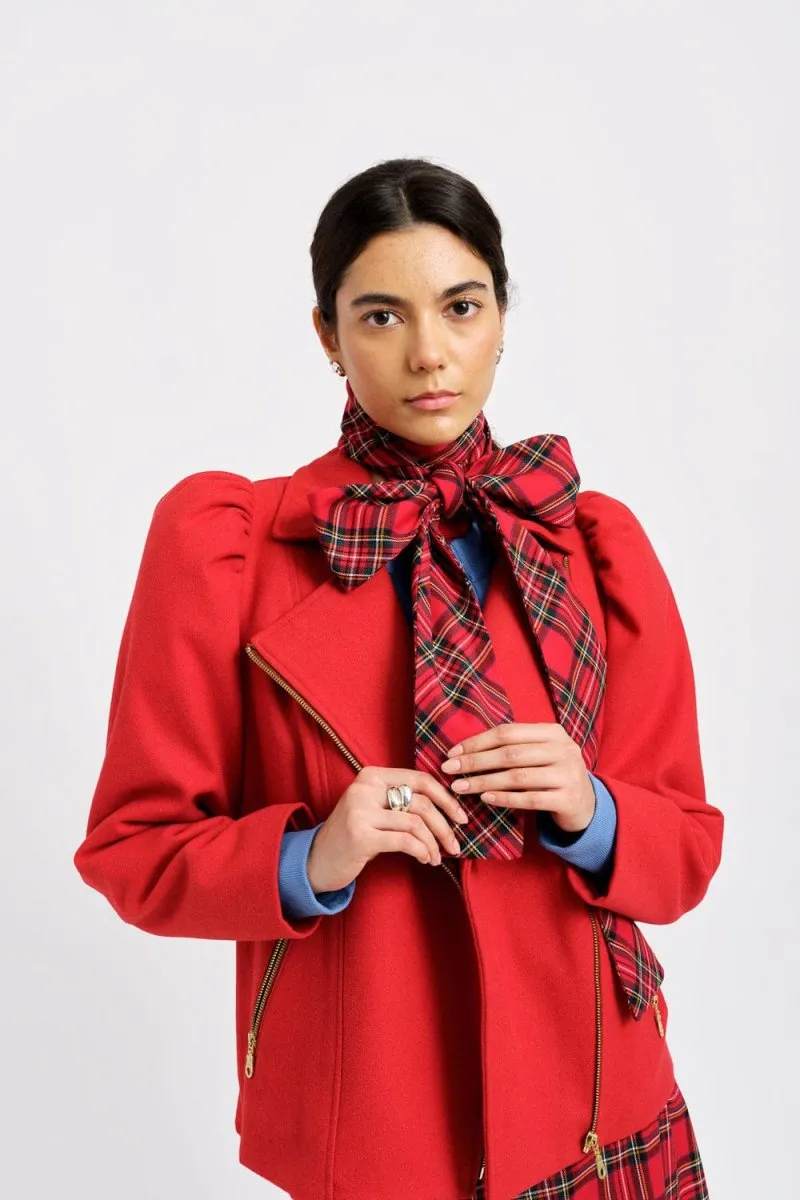 Eliza Faulkner Valentine Moto Coat - Red (Online Exclusive)