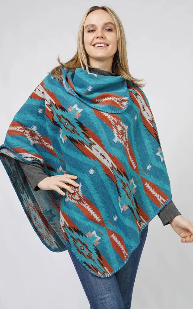 EPC10800 AZTEC PATTERN PONCHO