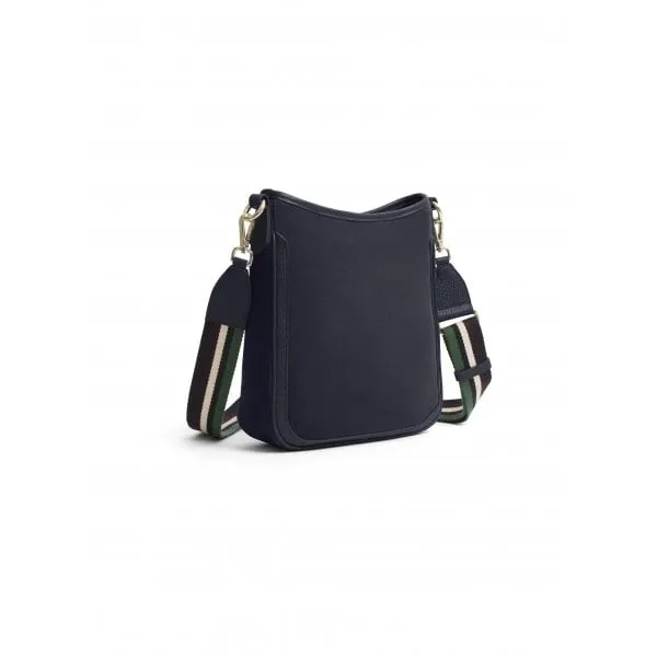 Fairfax & Favor Womens Richmond Messenger Bag in Navy Suede