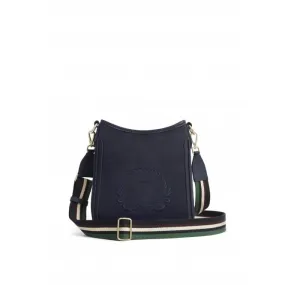 Fairfax & Favor Womens Richmond Messenger Bag in Navy Suede