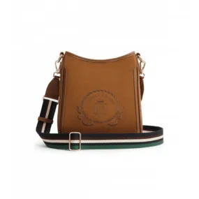 Fairfax & Favor Womens Richmond Messenger Bag in Tan Suede