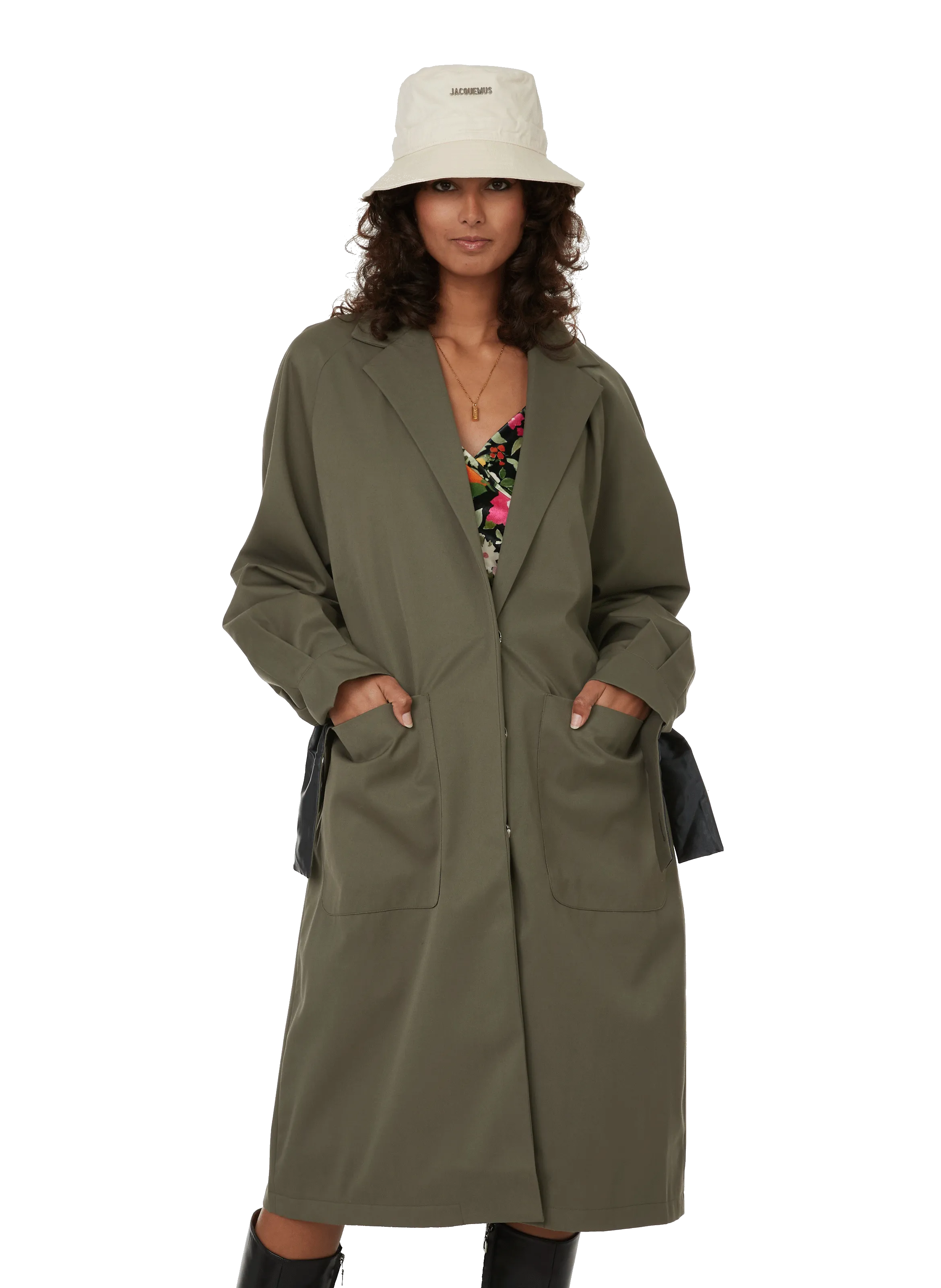 Fete imperiale  Cotton-blend trench coat - Green