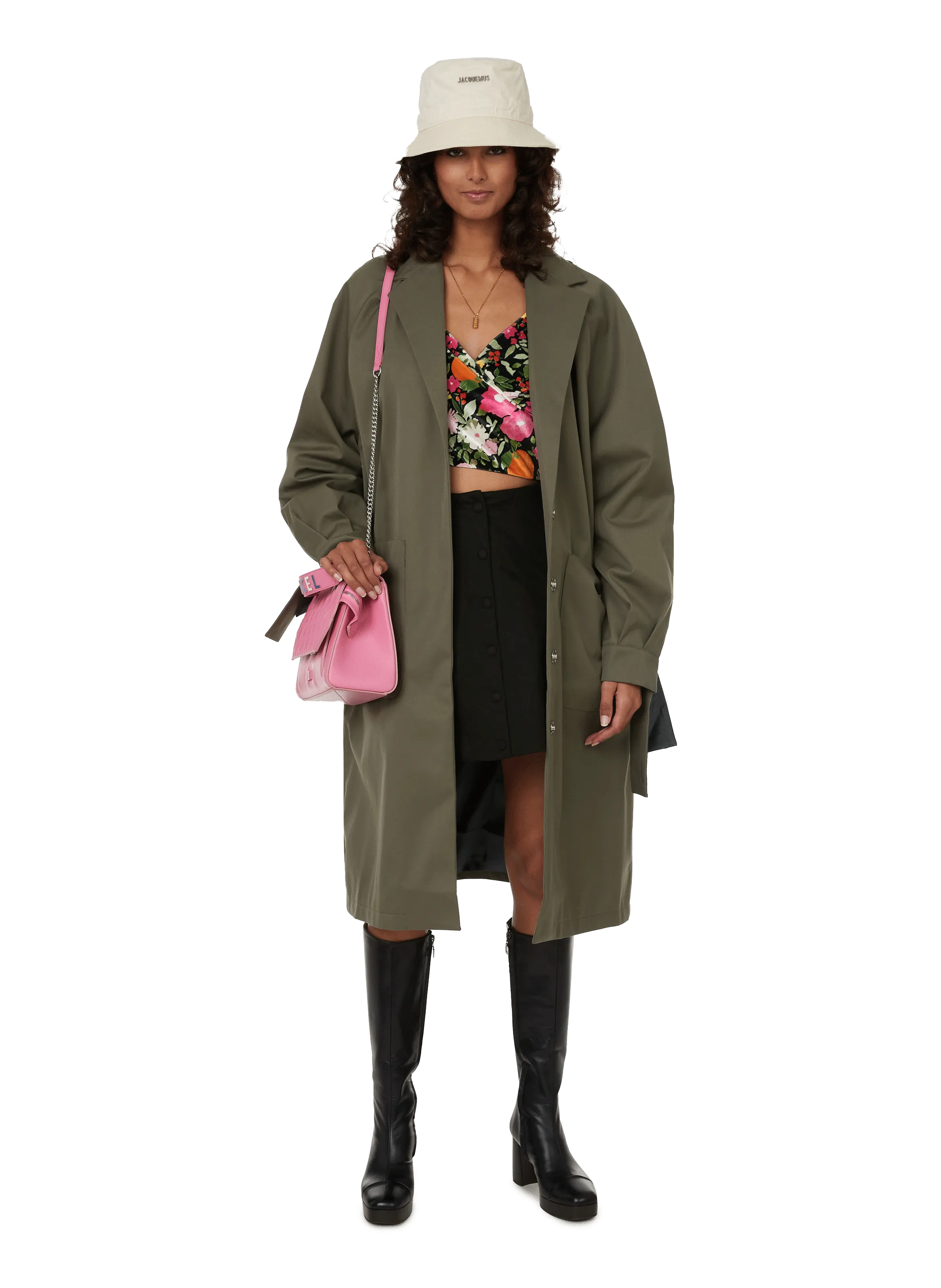 Fete imperiale  Cotton-blend trench coat - Green