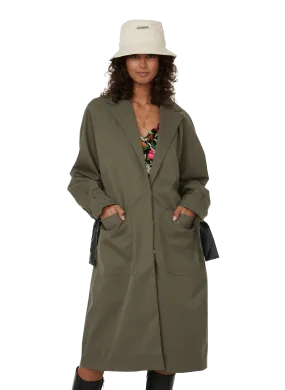 Fete imperiale  Cotton-blend trench coat - Green