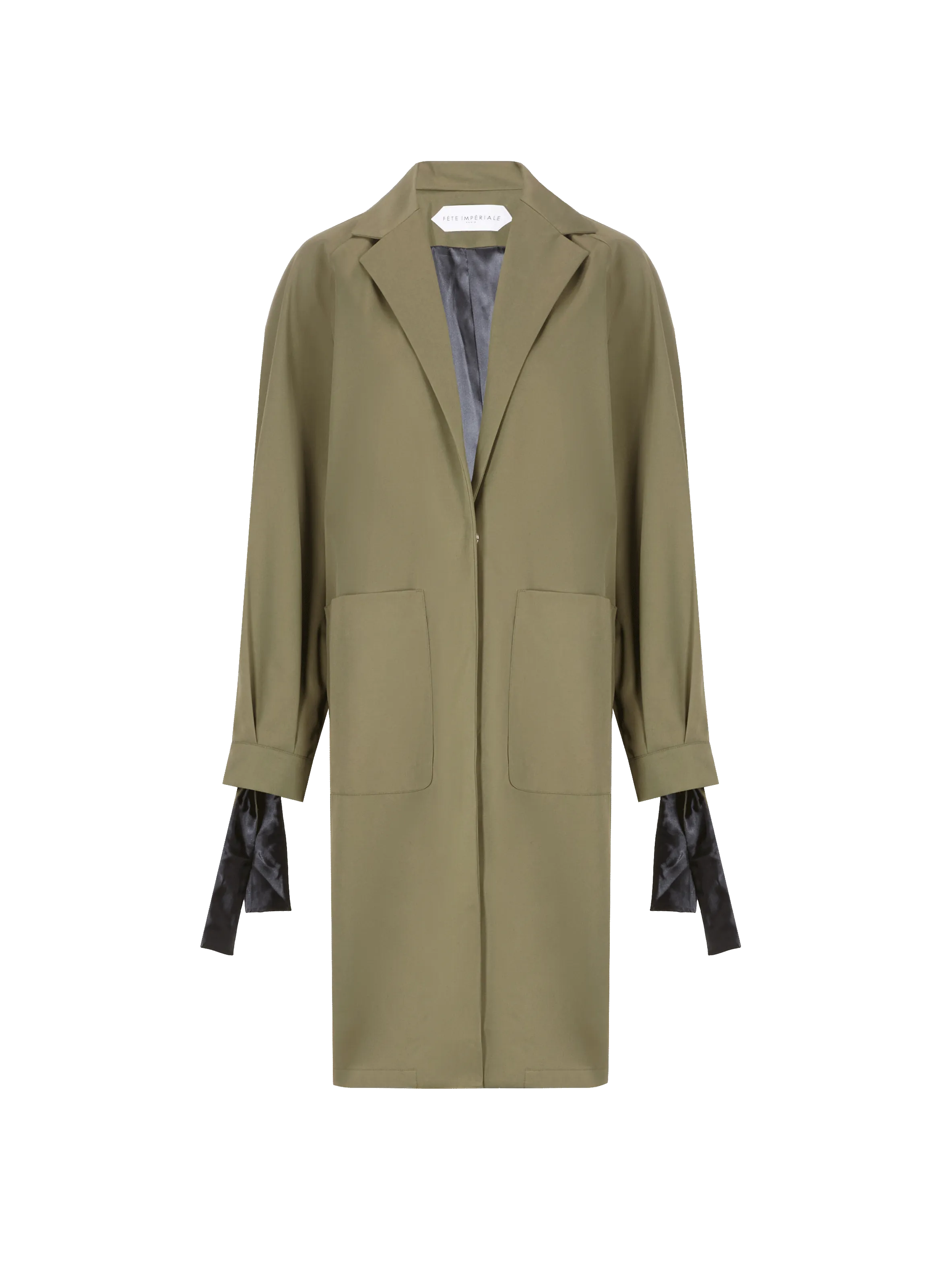 Fete imperiale  Cotton-blend trench coat - Green