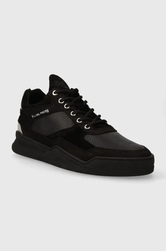 Filling Pieces leather sneakers Low Top Ghost Paneled black color 10120631284