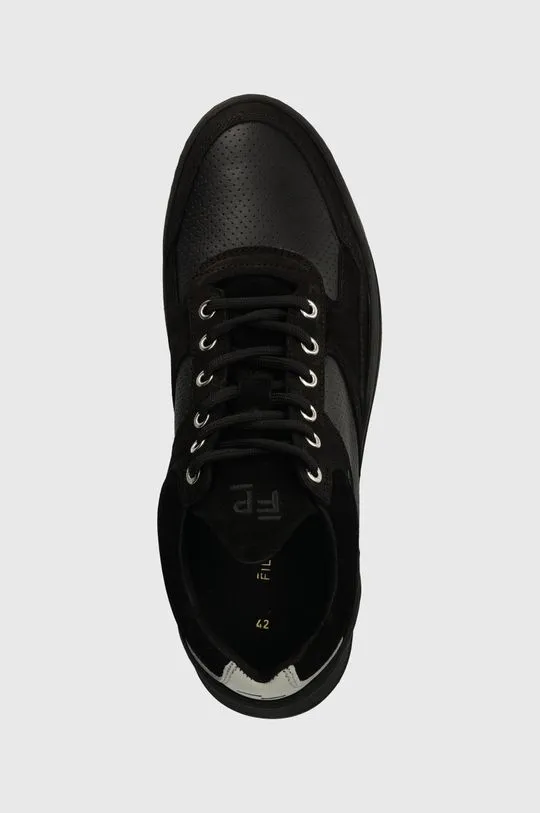 Filling Pieces leather sneakers Low Top Ghost Paneled black color 10120631284