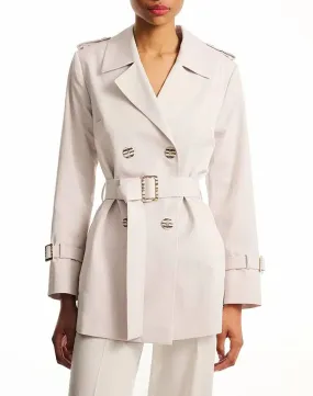 FOREL Short coat with belt