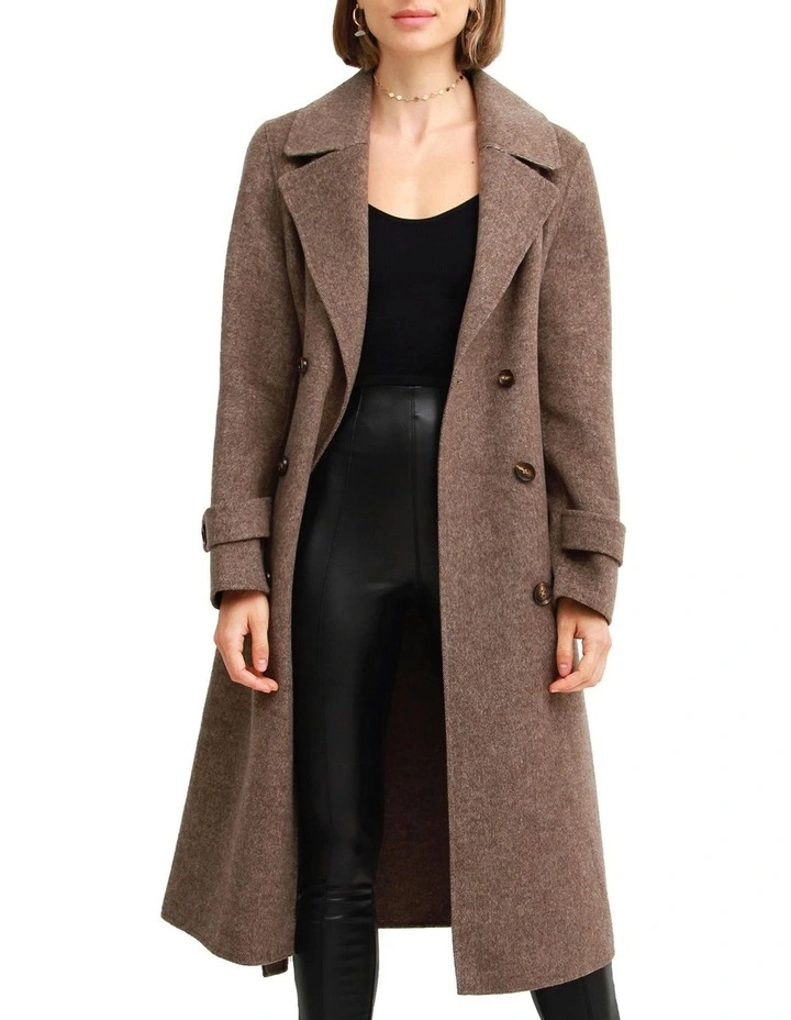 Front Runner Belted Walnut Coat