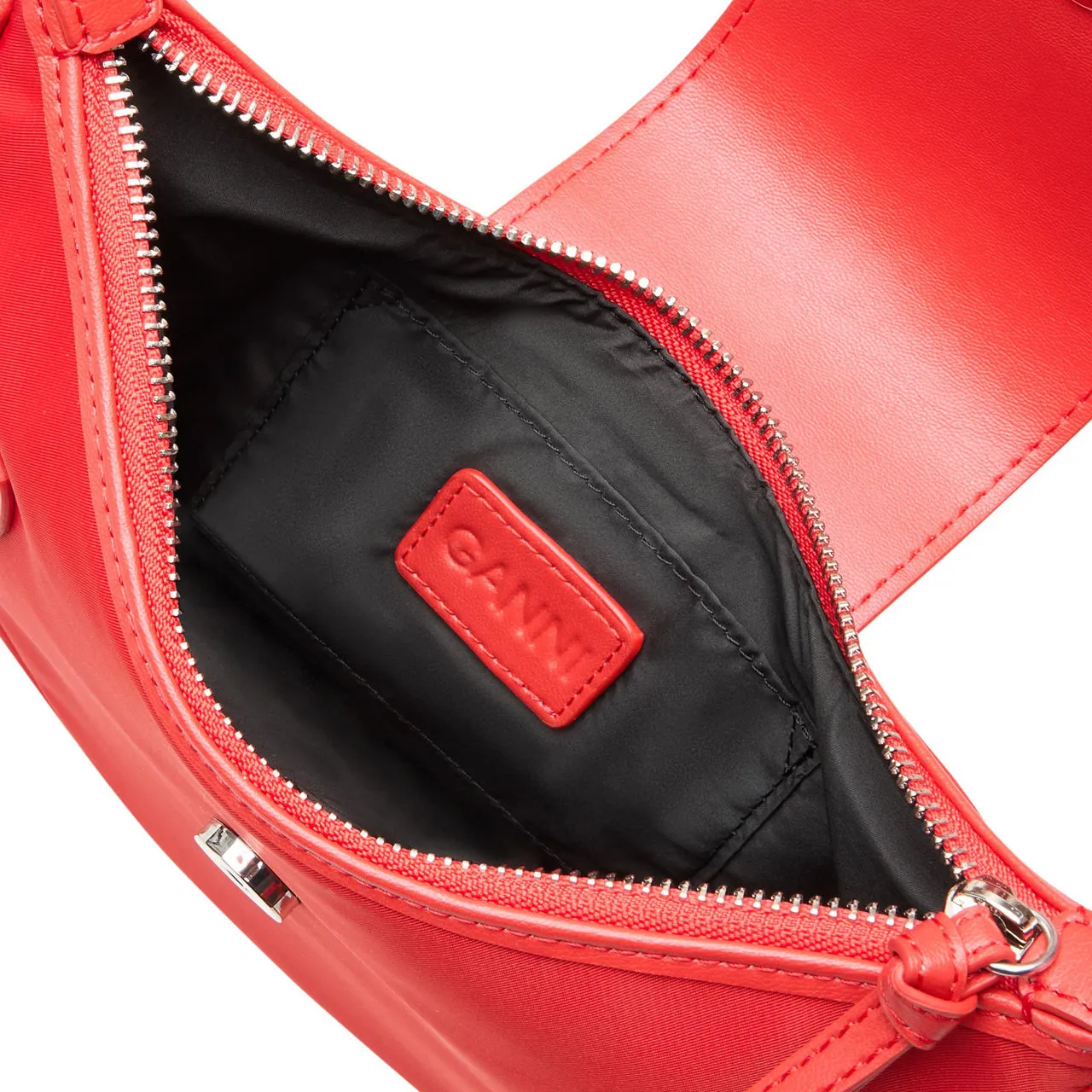 GANNI The Sustainable Edit Bucky Small Crossbody Bag - Racing Red