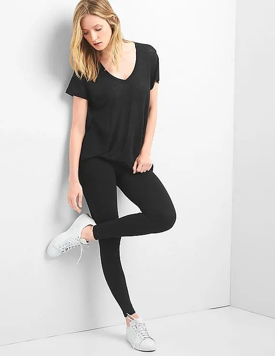 GAP Women Black Basic Leggings