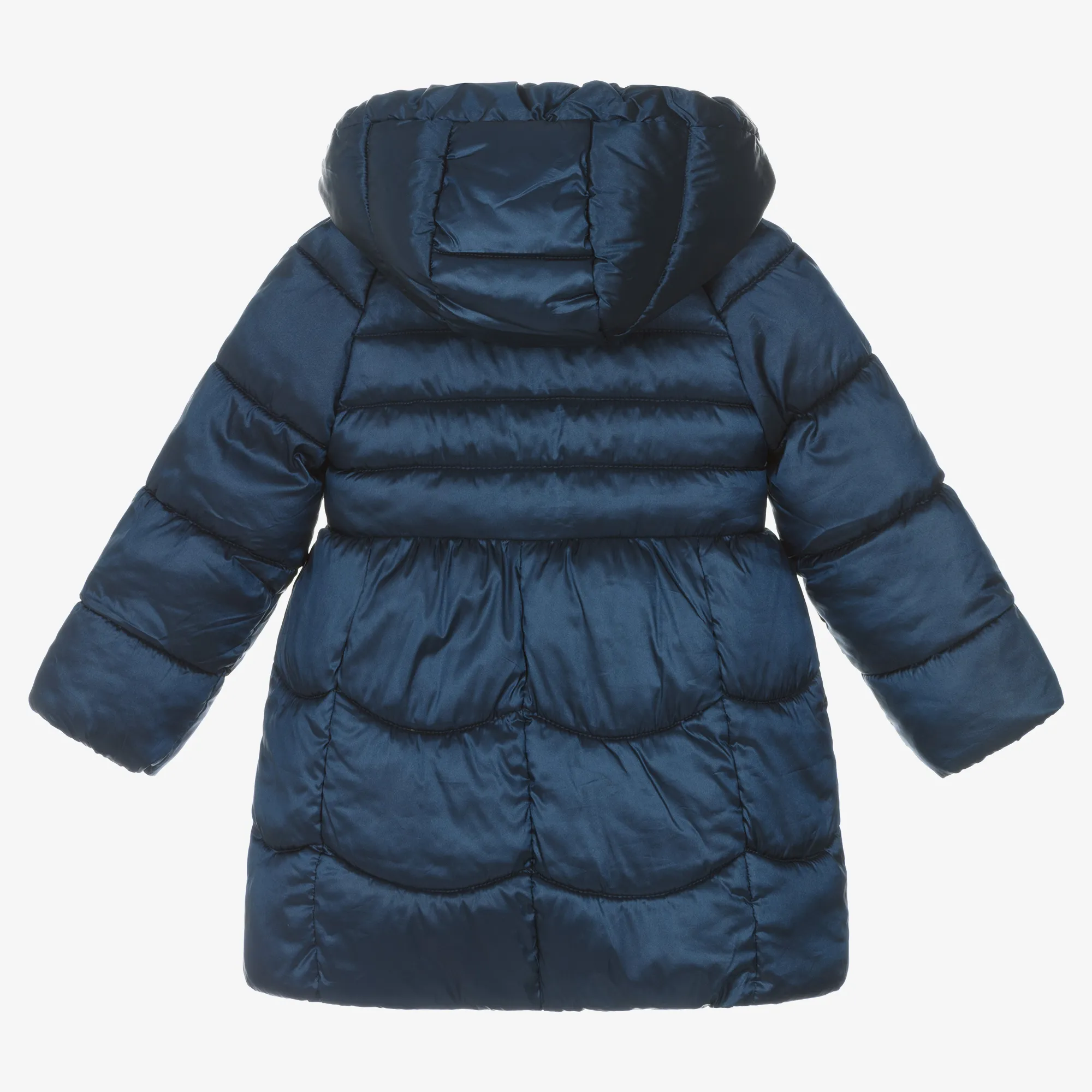 Girls Navy Blue Puffer Coat