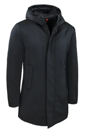 Giubbotto uomo Invernale casual Nero Giacca lunga Piumino Parka neve da S a 4XL